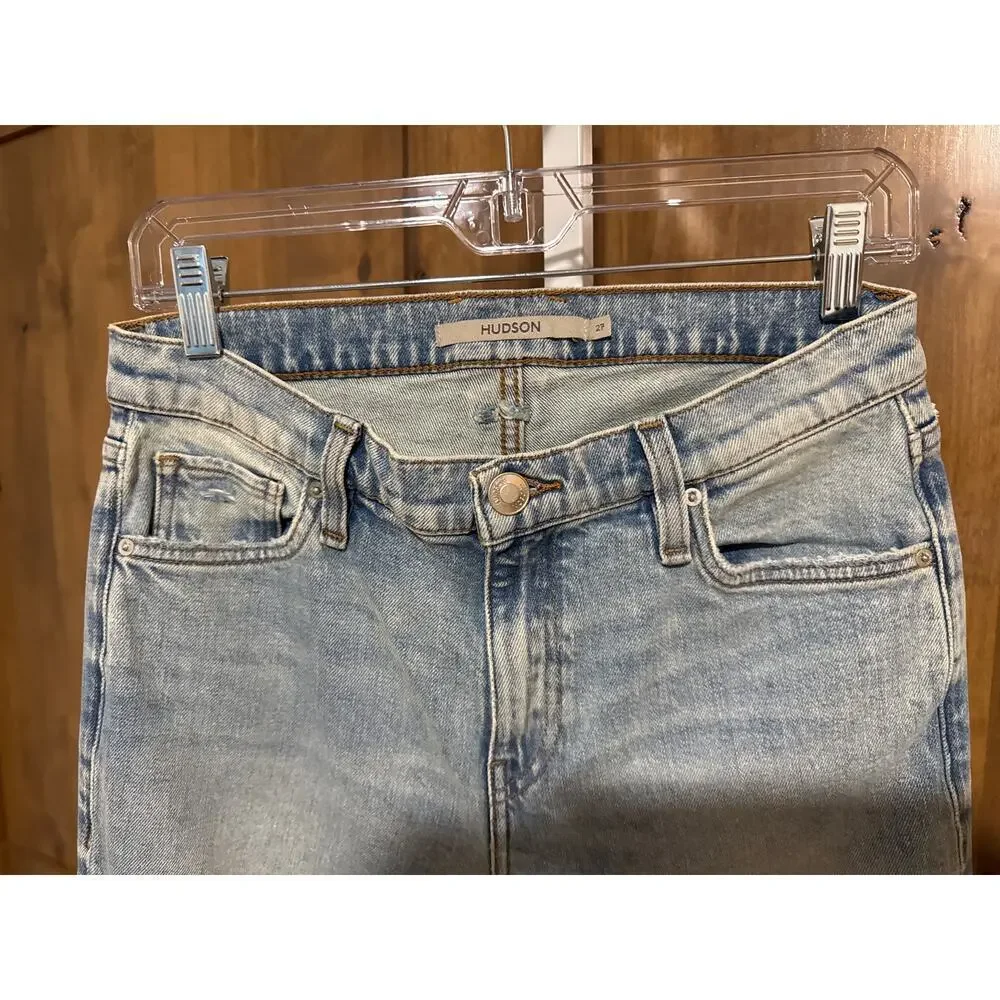 Hudson Farrah 27 Distressed, bootcut, vintage wash, 80’s, 90’s, Rock, Band, NWT - Picture 2 of 4